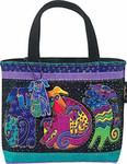 Laurel Burch Dogs and Doggies Small  Square Handbag  -  LB2073