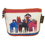 Laurel Burch Feline Minis Cosmetic Clutch Pouch Friends Cat Bag