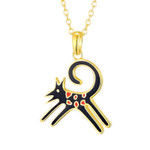 Felicity Black Laurel Burch Necklace - 5082