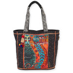 Laurel Burch Gatos Feline Cats Shoulder Tote