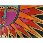 Laurel Burch Birthday Card - Aztec Sun : Front View