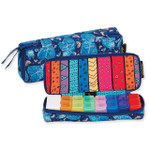 Laurel Burch Indigo Cats Quilted Cotton 7 Day Pill Organizer Bag LB6328