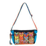 Laurel Burch Feline Clan Crossbody Tote - LB6102