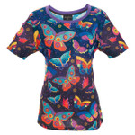 Laurel Burch Tee Shirt Butterflies LBT058