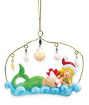 Mermaid with Sea Shells Ornament - 865-23