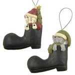 Two Cats in Boots Ornaments Blossom Bucket 138-51498