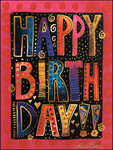 Laurel Burch Birthday Card - Hope its Wonderful - 20712