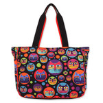 Laurel Burch Feline Faces Canvas Shoulder Tote – LB8110