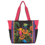 Laurel Burch Spirit in Bloom Canvas Shoulder Tote – LB8210