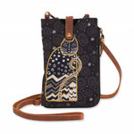 Laurel Burch Polka Dot Feline Canvas Crossbody Tote – LB8055D