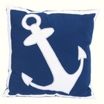 Anchor 16" Blue Decor Throw Accent Pillow 20369B