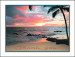 Sun Set Thank You Note Card - Individual Card - 20766