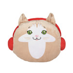 Cat Shaped Snowpinions 15" Wide Pillow