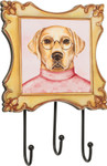 Key Hook Board - Yellow Lab