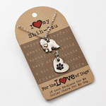 Love of Paws Shih-Tzu Pendant Necklace and Charm Set - 4051089