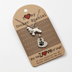 Love of Paws Cocker Spaniel Pendant Necklace and Charm Set - 4051092