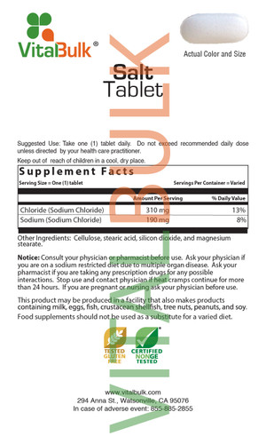 Salt Tablet 1000 Count