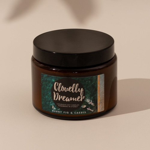 ClovellyDreamer Large Amber Candle