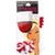 Pom Charm - Red/White (set of 4)