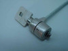 Port Inc NW3350L Noteworthy cable lock – close-up of key-operated lock cylinder and included key