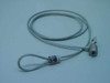 Port Inc NW3350L Noteworthy laptop cable lock – full cable coiled view showing lock head and loop end