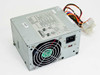 Compaq PS-5201-4C 200W ATX power supply – three-quarter front view showing fan, AC inlet, and power switch