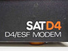 Scitec SATD4 model name plate close-up – SATD4 D4/ESF Modem logo on front panel