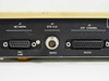 Scitec SATD4 rear panel close-up – J3 DS1 Network (DB15), J4 STN CLK (RS422 BNC), J5 ESF Channel (RS-232 DB25)
