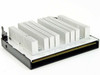 Intel SL3D9 Pentium III Xeon Slot 2 processor — angled view showing Slot 2 edge connector and heatsink assembly