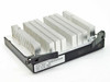 Intel SL3D9 Pentium III Xeon 500MHz Slot 2 processor — top view showing large aluminum heatsink fins and cartridge label