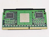 Intel Pentium II SL356 – PCB underside showing NEC L2 cache chips and Slot 1 edge connector