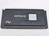 Intel Pentium II SL265 266MHz CPU – top view of SEC cartridge showing Intel and Pentium II Processor branding with holographic sticker