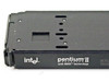 Intel Pentium II 350MHz – end view showing Intel and Pentium II MMX branding on cartridge edge