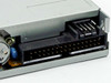 Mitsumi D359M3 rear connector closeup showing 34-pin floppy ribbon interface connector and 4-pin power connector