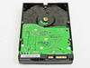 Western Digital WD800JD 80GB hard drive — PCB underside view showing green controller board and SATA connectors