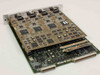 Cabletron FDMMIM-24 – two-board module separated and stacked at angle, showing tan upper PCB with large ICs and green lower PCB with edge connector