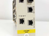 Cabletron FDMMIM-24 lower front panel – MODEM and CONSOLE RJ-45 ports, PST/LNK LEDs, yellow UTP-PMD FDDI label