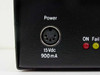 Bunyar-Malenfant 112 STC rear panel power input jack labeled 15Vdc 900mA with ON and Fail status LEDs