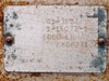 Fairbanks 41-3132 rating plate showing model 41-3132, part number 1-16072-1, 1000 LB capacity, and serial number G806271