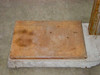 Fairbanks 41-3132 platform top view – overhead angle showing rusted steel deck surface and wear markings