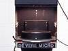 De Vere Micro condenser head interior showing 180mm condenser lens element inside open lamp housing