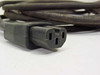 Close-up of IEC C15 female connector end of power cord 8943W — three-slot hot-condition socket detail