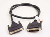 Copartner E119932 3-foot 25-pin parallel Zip drive cable showing full length with DB25 male and female connectors