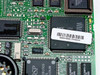 US Robotics Sportster 28800 modem — close-up of PCB showing NEC USA controller chip and US Robotics DSP chip markings with barcode label