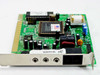 Rockwell 1700-0005-02 ISA modem card — front bracket view showing dual RJ-11 ports and board underside