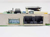 Omnitel T1200-PC4 ISA modem bracket close-up — dual RJ-11 connectors and 6-position DIP switch labeled CTS I94-6 T730
