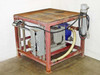 Alfa Laval Flow 140FBB pump and Nord Gear 53-112 gearbox on red steel platform skid – front left three-quarter view