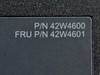 Lenovo ThinkPad Mini Dock label close-up showing P/N 42W4600 and FRU P/N 42W4601