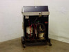 Sun Electric MRC 400 – rear view with top cover open showing internal hoses, tanks, and compressor assembly