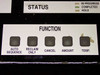 Sun Electric MRC 400 control panel – Function buttons: Auto Sequence, Reclaim Only, Cancel, Amount, Temp